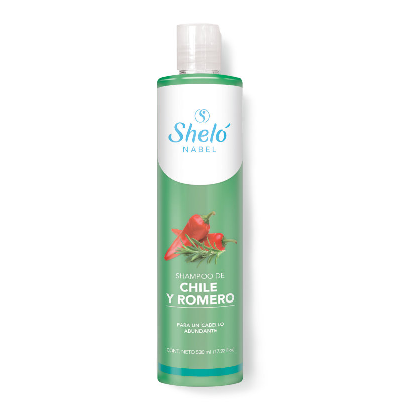 Shampoo de Chile y Romero 530 ml Sheló NABEL Colombia